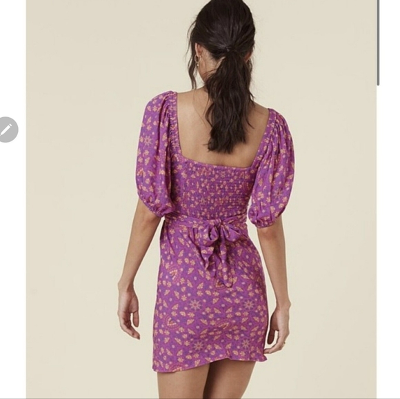 Spell Madame Peacock Sweetheart Mini Dress in Boysenberry - Picture 11 of 11